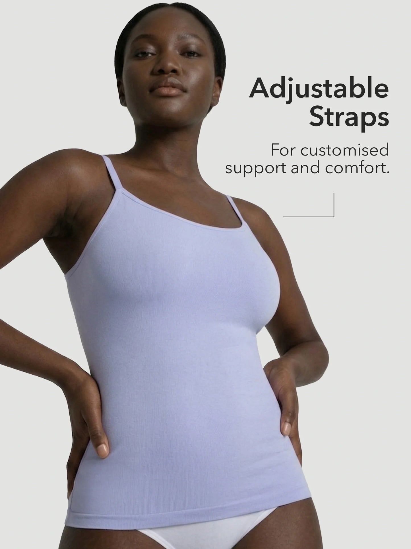 Lumisensy® Shaping Scoop Neck Cami Back and Tummy Control