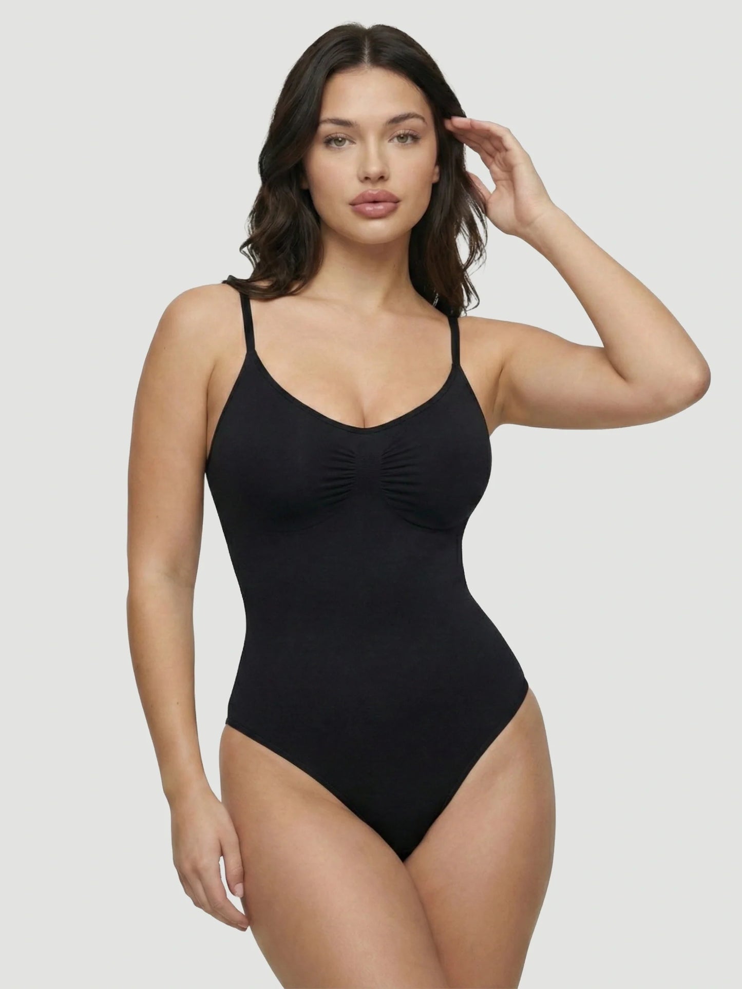 Seamless Sculpt Brief Shapewear Bodysuit in Black - Tummy Control | Lumisensy