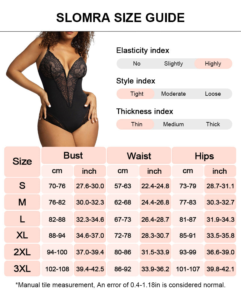 Lumisensy® Built-In Shapewear Lace Bodysuit