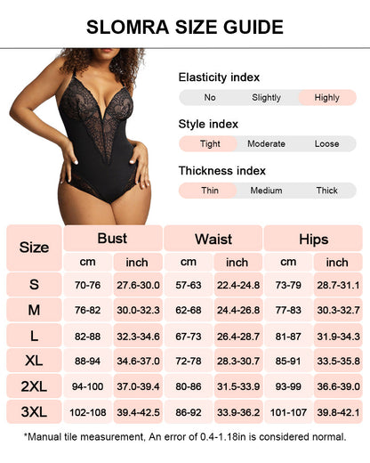 Lumisensy® Built-In Shapewear Lace Bodysuit