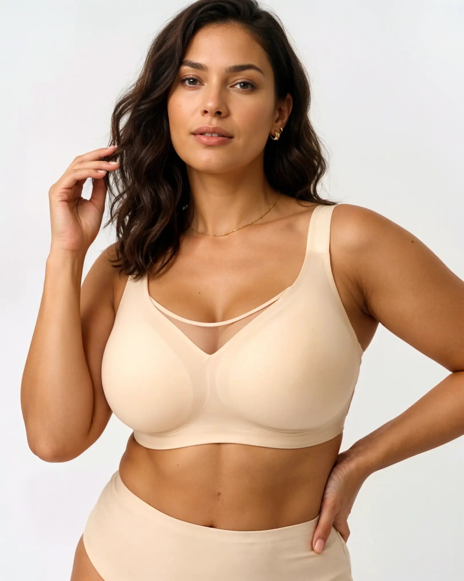Sutiã Compress Diario - Top Modelador Plus Size in Preto - Plus Size Support | Lumisensy