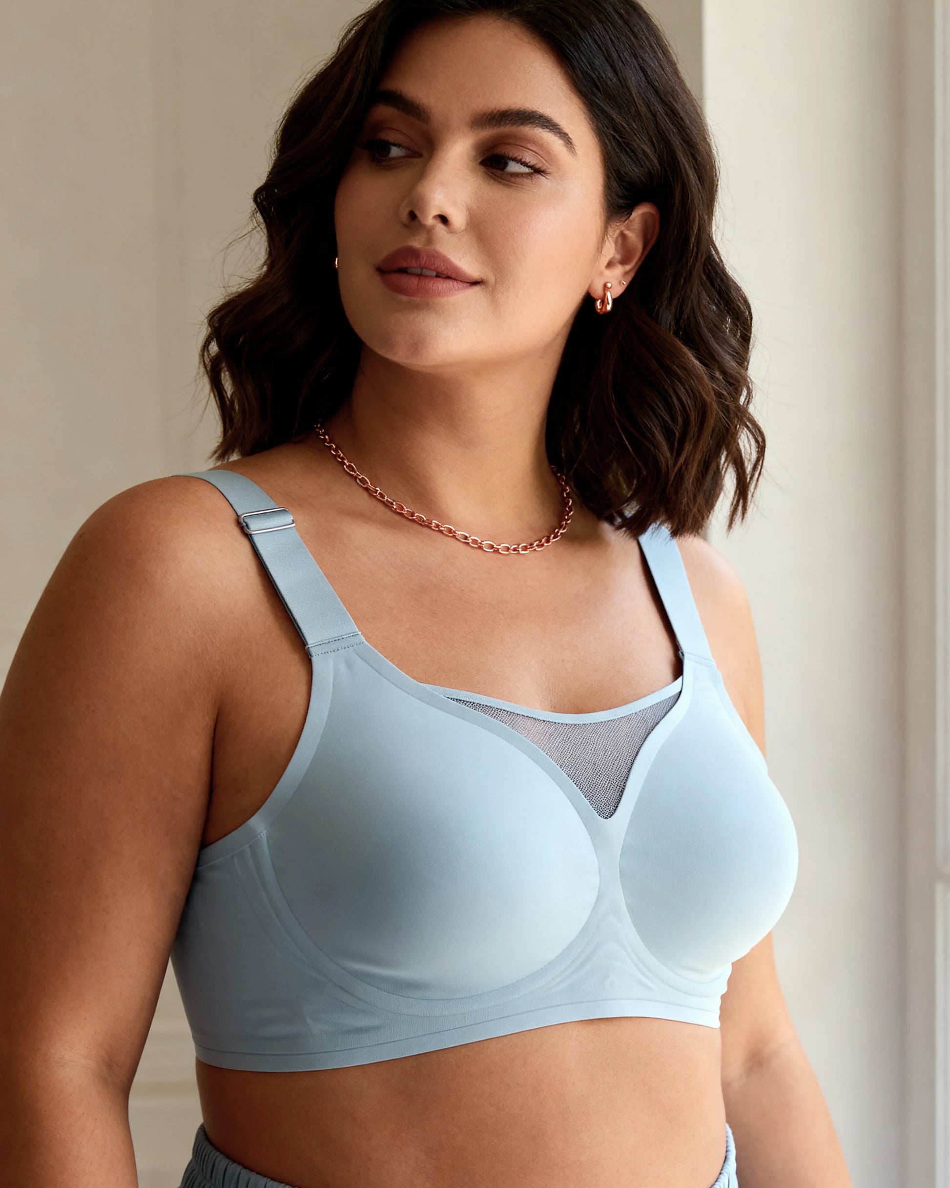 Sutiã Compress Diario - Top Modelador Plus Size in Bege - Plus Size Support | Lumisensy